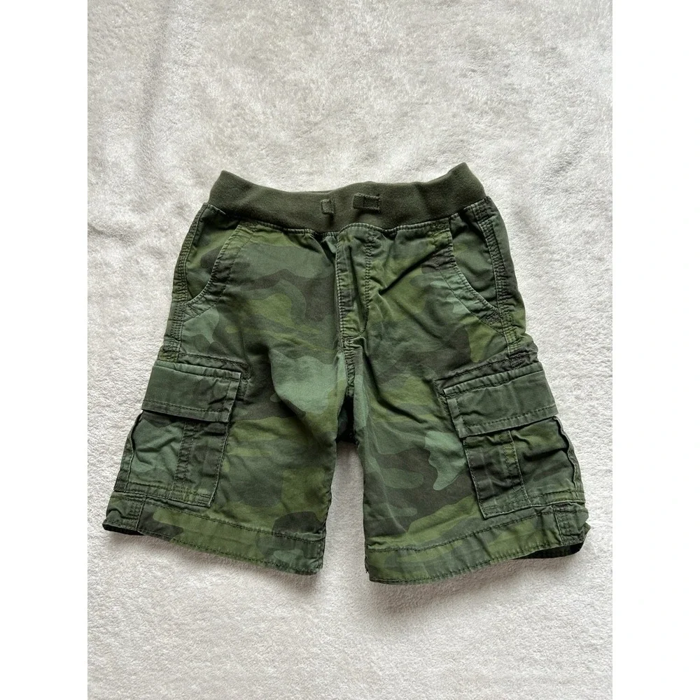 Gap green camo cargo shorts toddler Size 4 years #cargo #kids